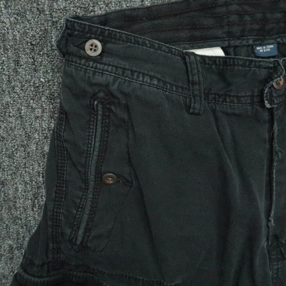 VINTAGE Polo Ralph Lauren Pants Men 31x30 Black Cargo Military Utility Distress - Picture 4 of 13